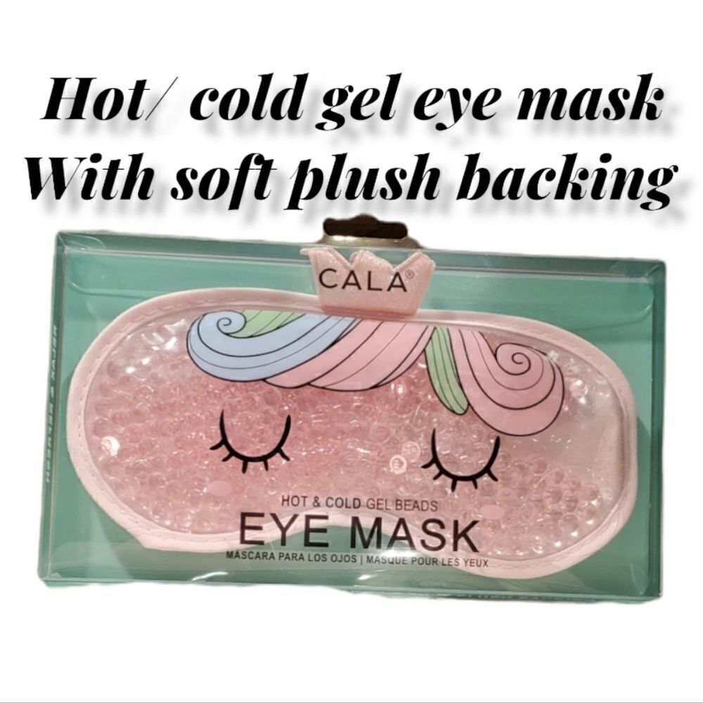 Nwt Unicorn gel eyemask microwave and freezer safe - soft plush backing